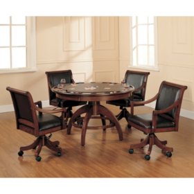 Hillsdale Furniture Palm Springs Game Table and Chairs, 5-Piece Set