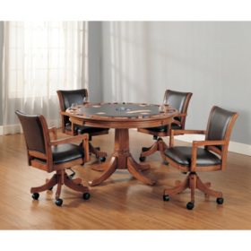 Hillsdale Furniture Park View Game Table and Chairs, 5-Piece Set