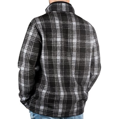 john wayne wooly plaid fleece pullover