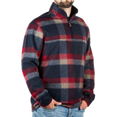 John Wayne Wooly Fleece Plaid Pullover Sam s Club