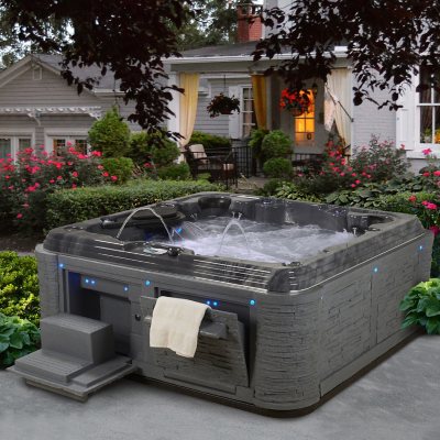 Everlast Spas Grand Estate 90-Jet Spa, Storm Cloud (Non-Lounger)