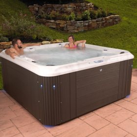 Everlast Spas Indulgence 7-Person 100-Jet Acrylic Spa, Choose Seating