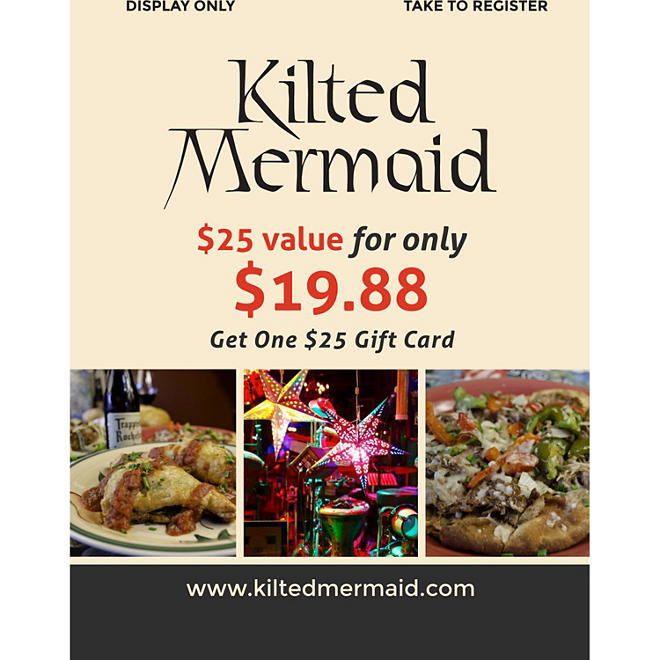 Kilted Mermaid - 2 x $25 Giftcards