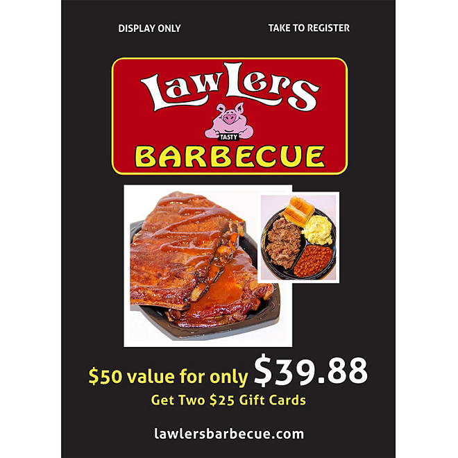Lawlers Barbecue - 2 x $25