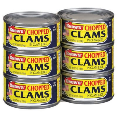 Snow's Ocean Chopped Clams, 6 Pack/6.5 oz