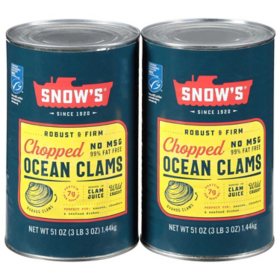 Snow's Ocean Chopped Clams (51 oz., 2 pk.)