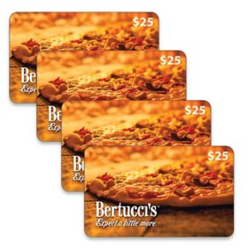 Bertucci's $100 Value Gift Cards - 4 x $25