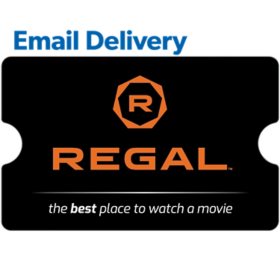 Regal Cinemas Email Delivery Gift Card, Various Amounts