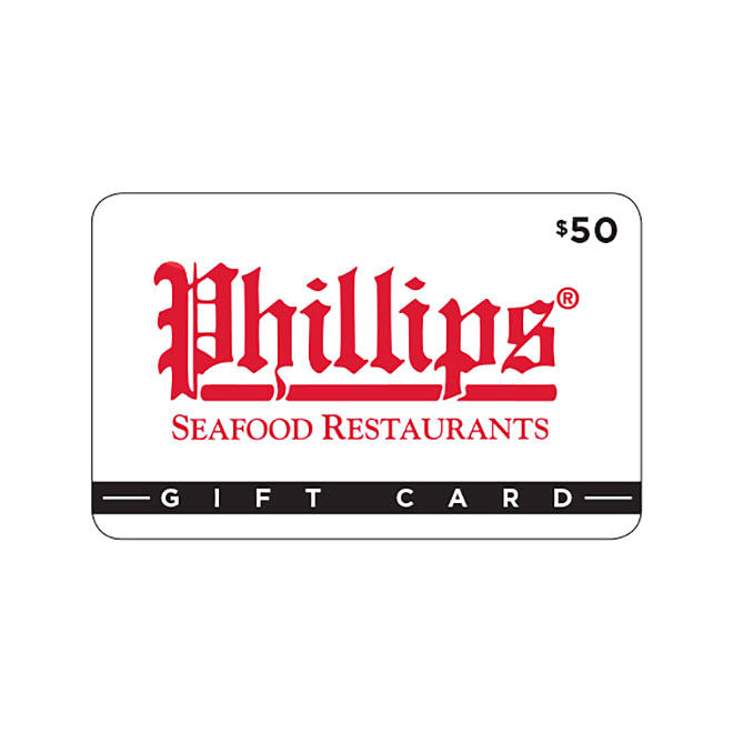 Phillips Seafood Gift Card - 2 x $50