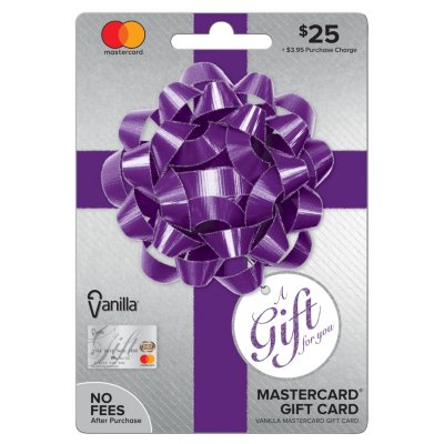 Vanilla Mastercard Party Bow 25 Gift Card