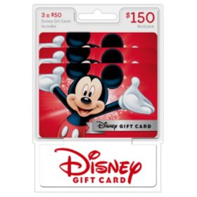 Disney $150 Gift Card Multi-Pack, 3 x $50