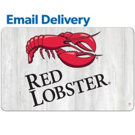 Red Lobster Email Delivery Gift Card, Various Amounts
