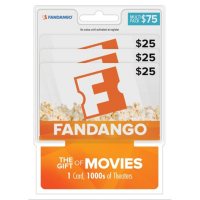Fandango Movies $75 Multi-Pack - 3/$25 Gift Cards