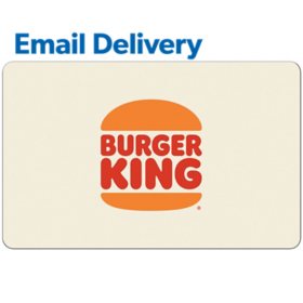 Burger King $20 Email Delivery Gift Card 