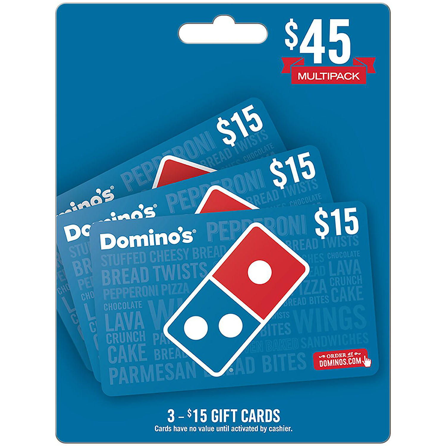 Domino's $45 Gift Card Multi-Pack, 3 x $15