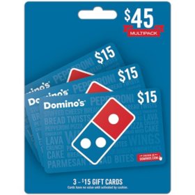 Domino's $45 Value Gift Cards - 3 x $15