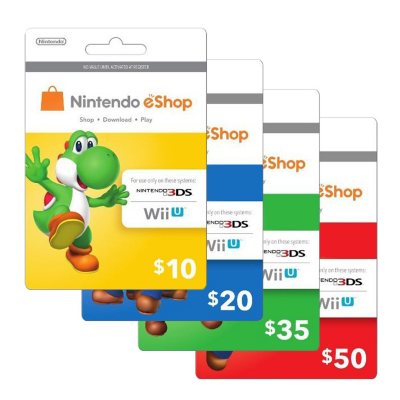 Nintendo 2ds shop gift card