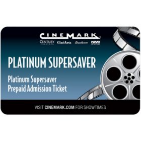 Cinemark Gift Card - 2 Adult Movie Tickets