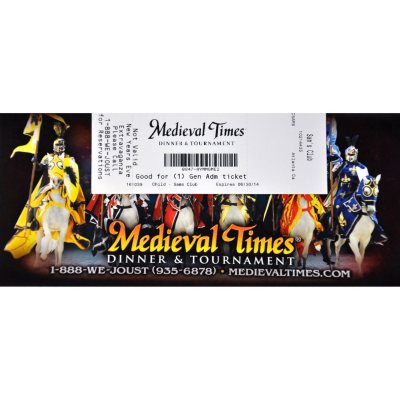 Medieval Times Gift Card - Atlanta, GA - 1 Child Dinner & Tournament