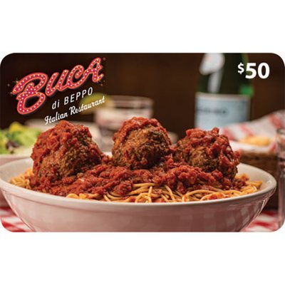 Buca Di Beppo 50 Gift Card 2 X 25