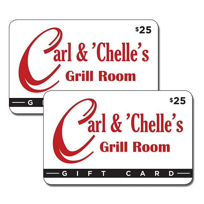 Carl and Chelle's Grill Room $50 Gift Card - 2 x $25
