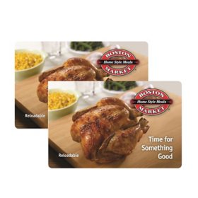 Boston Market $50 Gift Card Multi-Pack, 2 x $25