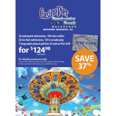 EV CASINO PIER/BEACH 2 ALL DAY ADMISSIONS Sam's Club