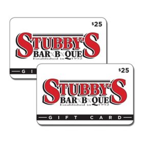 Stubby's BBQ Restaurant Gift Card - 2 x $25