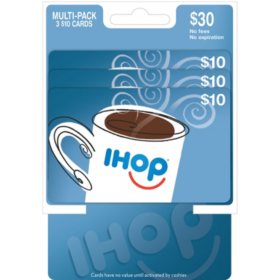 IHOP $30 Multi-Pack - 3/$10 Gift Cards