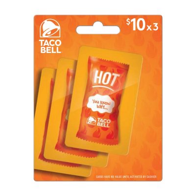 Taco bell 2024 gift card