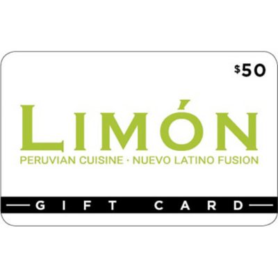 Limón Restaurant Gift Card 2 x 50 Sam's Club