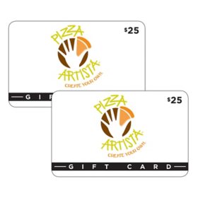 Pizza Artista Restaurant Gift Card - 2 x $25