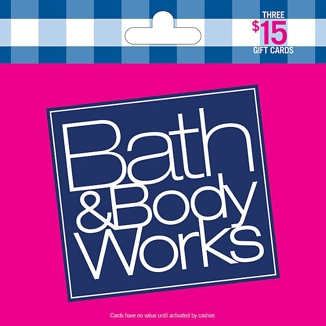 Bath & Body Works $45 Gift Card Multi-Pack, 3 x $15