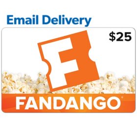 Fandango Email Delivery Gift Card, Various Amounts