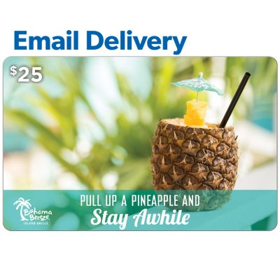 Bahama Breeze Email Delivery Gift Card, $25