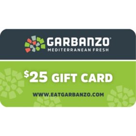 Garbanzo Mediterranean Grill CO $50 Value Gift Cards - 2 x $25