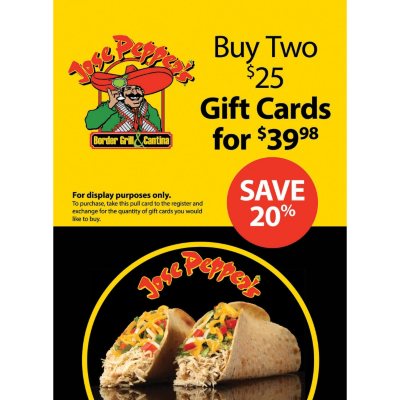 Amigos Cafe' y Cantina $25 Gift Card, kocvsa2024