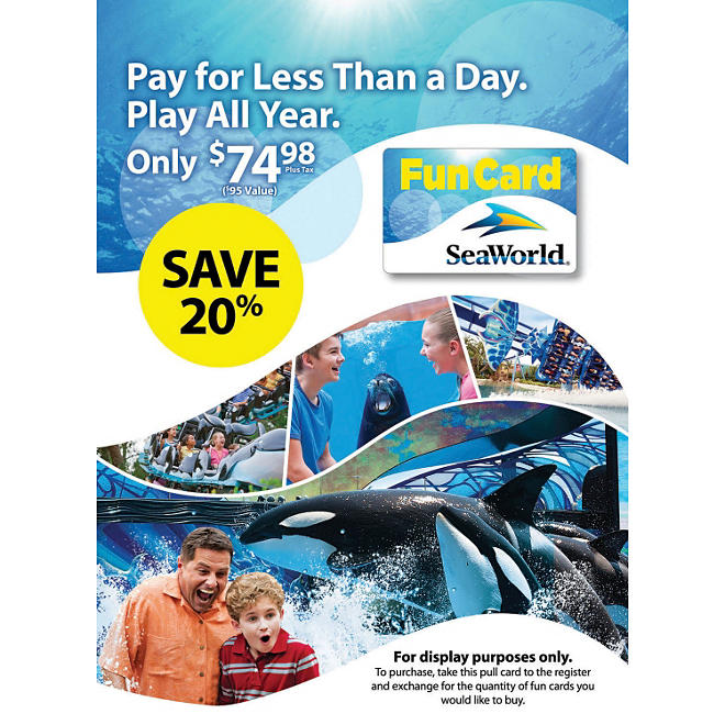 SeaWorld Orlando Fun Card - $79.98