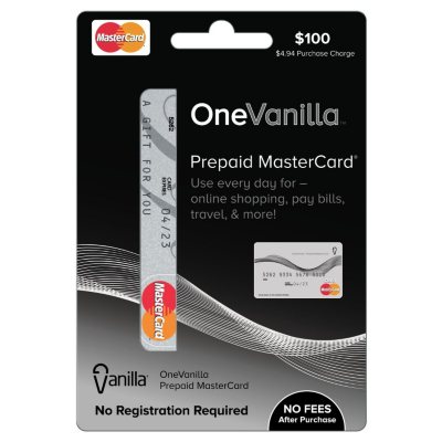 One Vanilla Mastercard Giftcard 100 Sam S Club