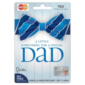 Vanilla® Mastercard® Dad's Blue Tie $50 Gift Card
