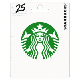 Starbucks Gift Card, Various Amounts