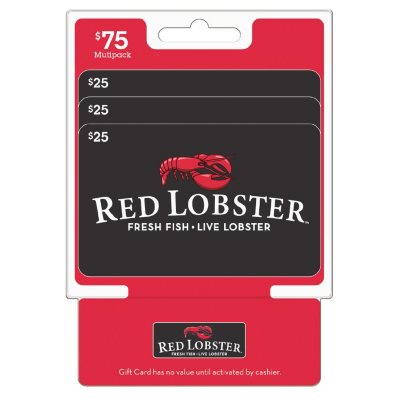 temperatur sundhed assimilation Red Lobster $75 Value Gift Cards - 3 x $25 - Sam's Club