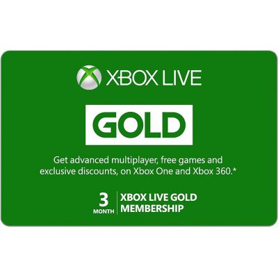 free xbox live gold cards