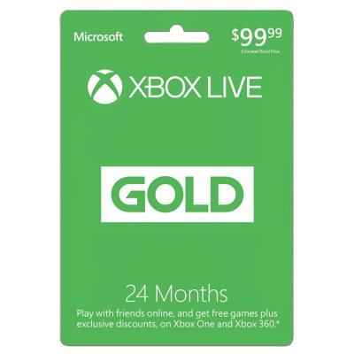 how much is a one year xbox live card