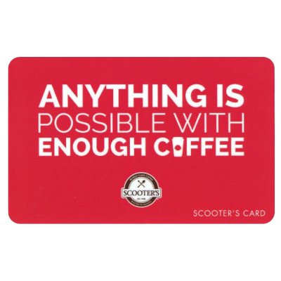 Scooter's Coffeehouse $50 Multi-Pack - 2/$25 Gift Cards ...