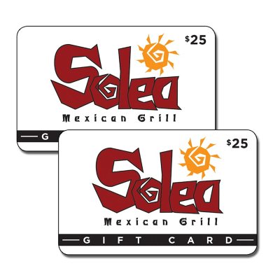 Solea Mexican Grill Gift Card 2 x 25 Sam's Club
