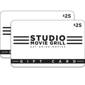 Studio Movie Grill $50 Value Gift Cards - 2 x $25