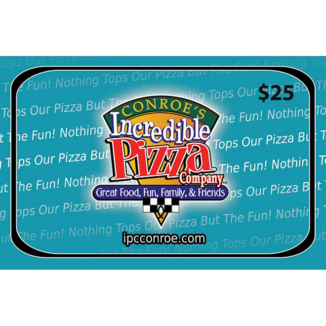 Conroe's Incredible Pizza 2 x $25 for $40