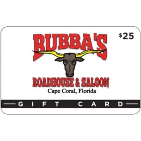 Bubba's Roadhouse and Saloon $50 Gift Card Multi-Pack, 2 x $25