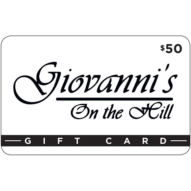 Giovanni's on the Hill - 2 x $50
